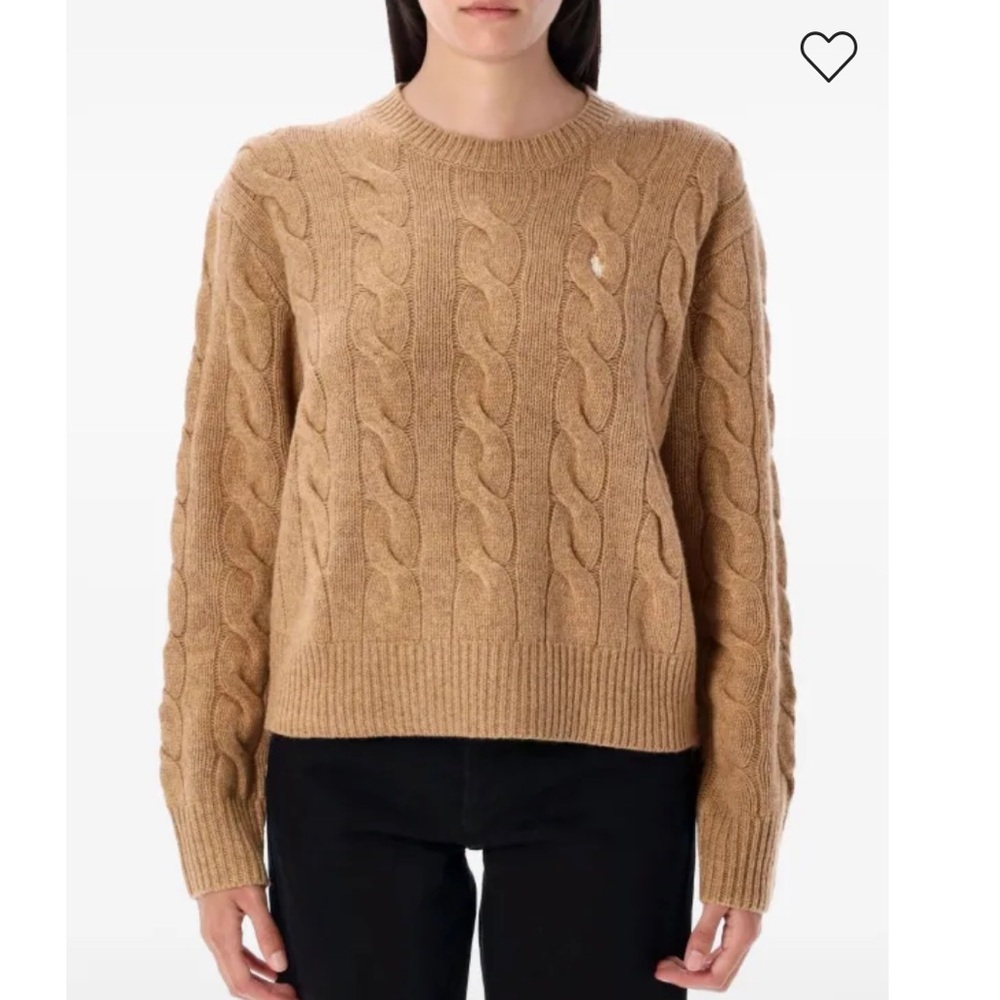 Polo Ralph Lauren Cable-Knit Wool Cashmere Crewneck Sweater